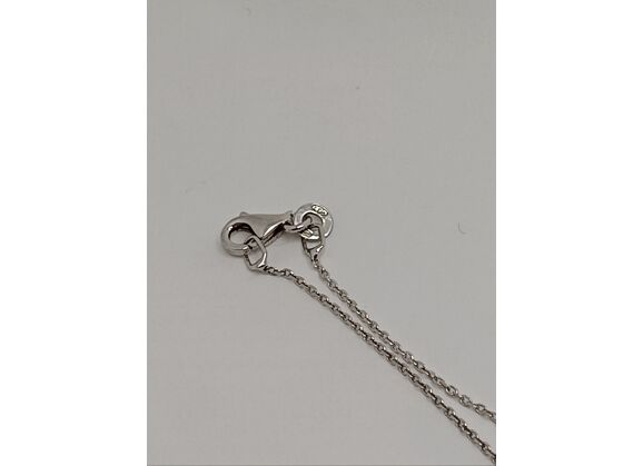 Image Collier Argent Oxyde de zirconium