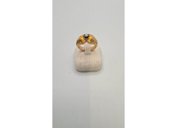 Image Bague Or jaune Diamant