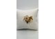Image Broche Or empierré NON SIGNE Or jaune Pierre verte Sans
