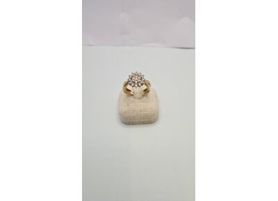 Image Bague Or jaune Oxyde de zirconium Sans