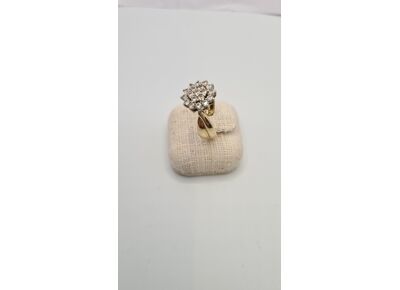 Image Bague Or jaune Oxyde de zirconium Sans