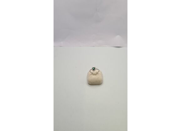 Image Bague Argent Pierre verte