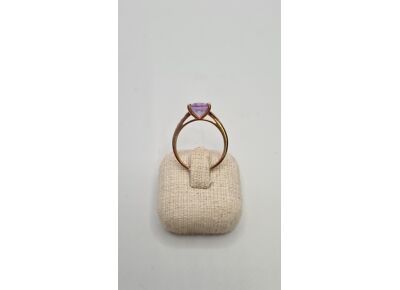 Image Bague Or rose Améthyste Améthyste