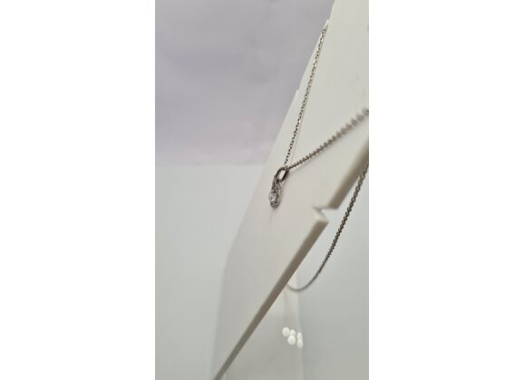 Image Collier Argent Strass
