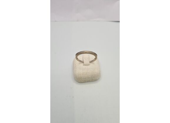 Image Bague Demi-alliance Argent Oxyde de zirconium