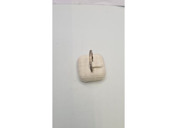 Image Bague Demi-alliance Argent Oxyde de zirconium