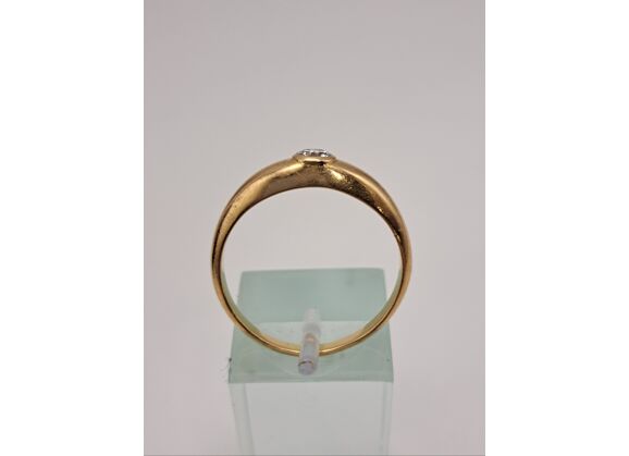 Image Bague Or jaune Diamant Sans