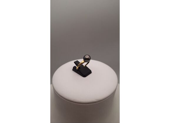 Image Bague Or jaune Perle