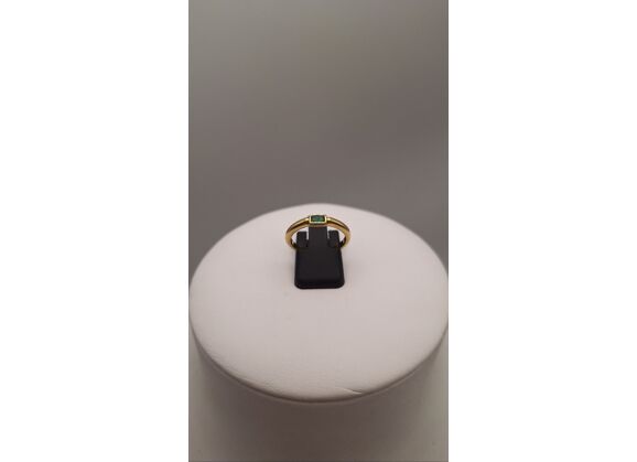 Image Bague Or jaune Emeraude Sans