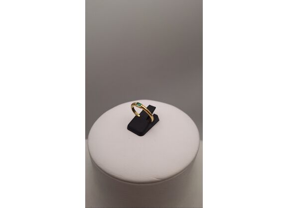 Image Bague Or jaune Emeraude Sans