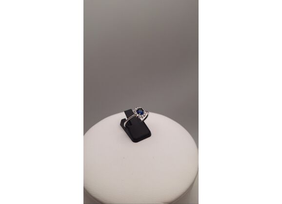 Image Bague Argent Pierre bleue