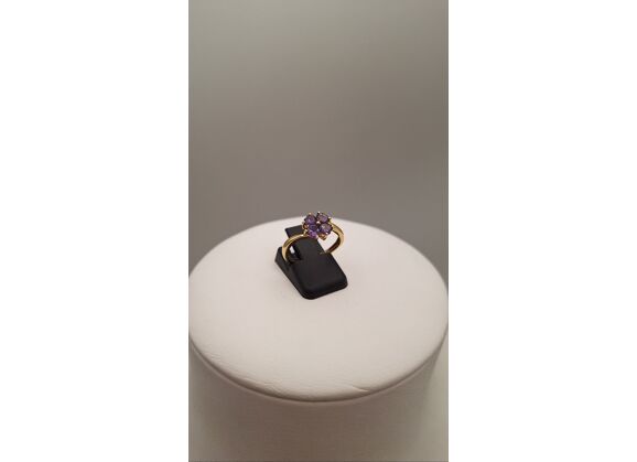 Image Bague Or jaune Améthyste