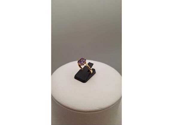Image Bague Or jaune Améthyste