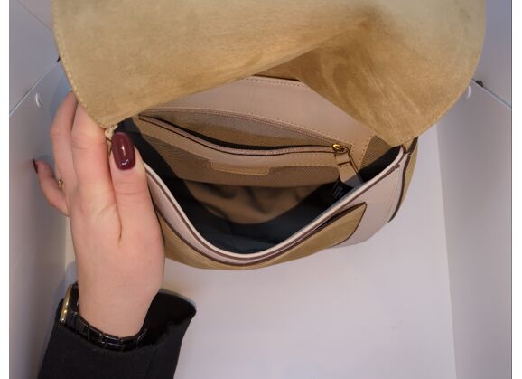 Image Sac à main GERARD DAREL Dune Porté épaule Daim Beige