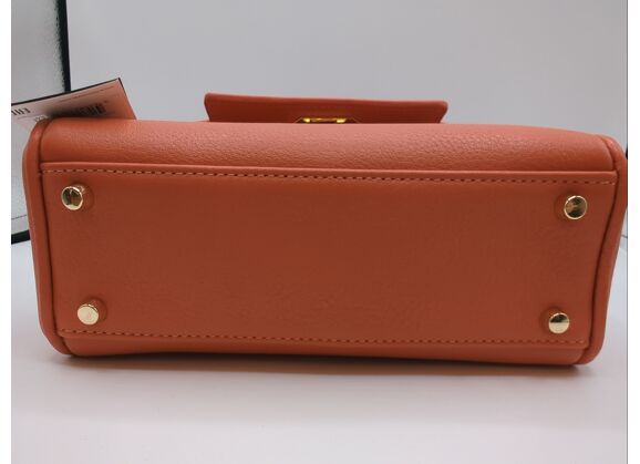 Image Sac à main LANCASTER Mademoiselle Grace Porté main Cuir de vachette Orange
