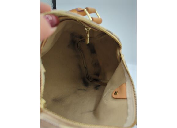 Image Sac à main LOUIS VUITTON Speedy 25 Porté main Toile enduite Damier azur