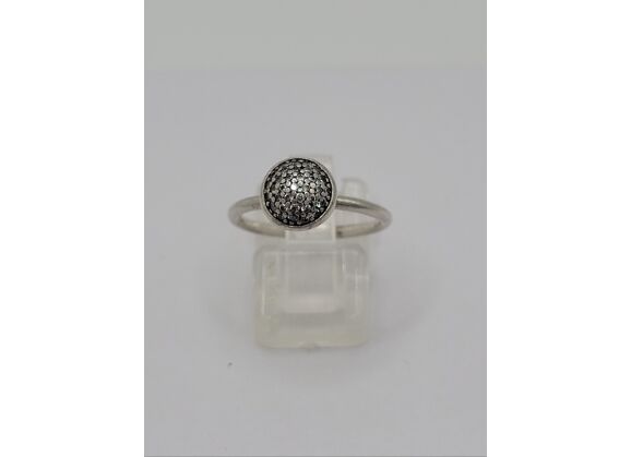 Image Bague Argent Pierre blanche