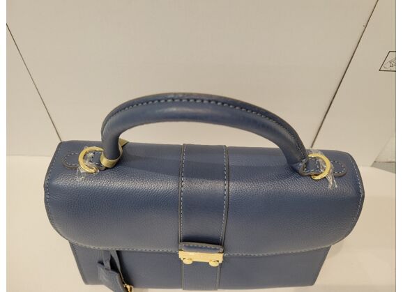 Image Sac à main MAC DOUGLAS Porté main Cuir de vachette Navy