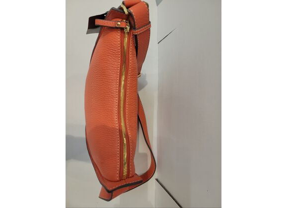 Image Sac à main MAC DOUGLAS Porté croisé Cuir de vachette Orange