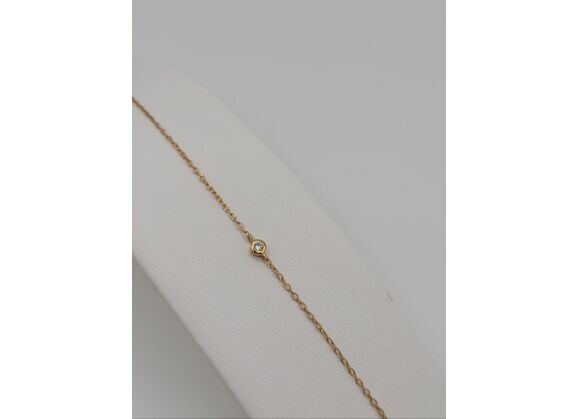 Image Bracelet Plaqué or Oxyde de zirconium