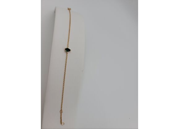 Image Bracelet Plaqué Or Oxyde de zirconium