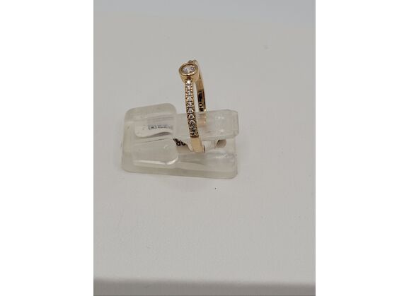 Image Bague Plaqué or Oxyde de zirconium