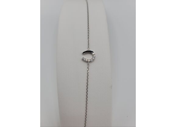 Image Bracelet Argent Oxydes de zirconium