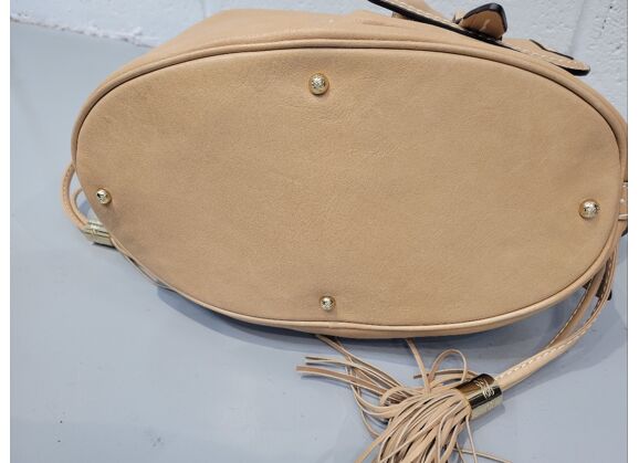 Image Sac à main LANCEL Premier Flirt Porté épaule Cuir Beige