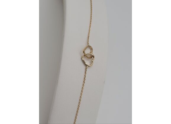 Image Bracelet Cœur Plaqué or