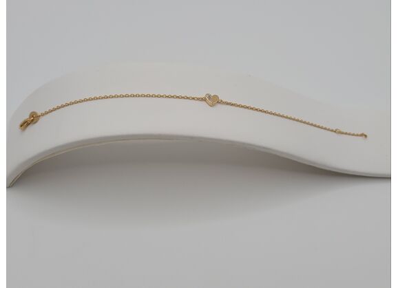 Image Bracelet Plaqué Or Oxyde de zirconium