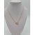 Image Collier Cœur Plaqué or Oxyde de zirconium