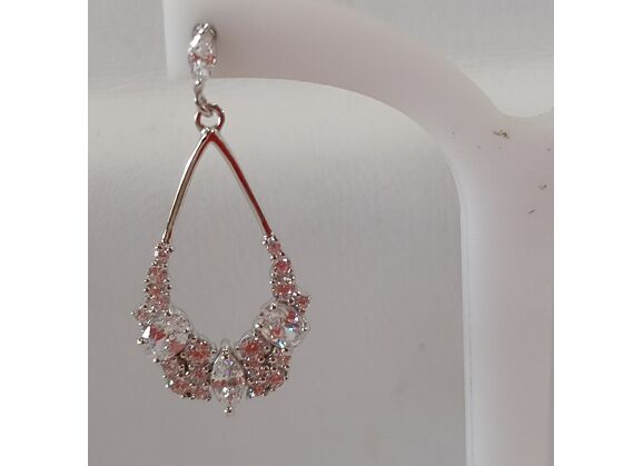 Image Boucles d'oreilles Argent Oxyde de zirconium