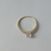 Image Bague Or jaune Oxyde de zirconium