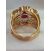 Image Bague Or jaune Or blanc Or rose Rubis Diamant