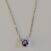 Image Collier Or blanc Améthyste Pierre violette