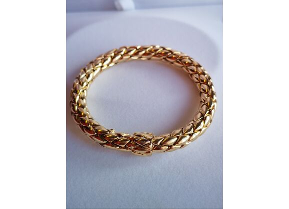 Image Bracelet Or jaune Maille souple