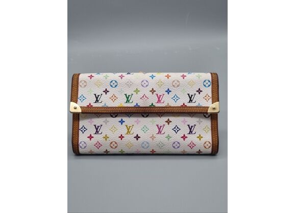 Image Portefeuille LOUIS VUITTON Cuir de vachette Blanc