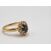 Image Bague Or jaune Saphir Diamant