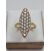 Image Bague Or jaune Pierre blanche