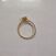 Image Bague Plaqué or Oxyde de zirconium