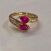 Image Bague Plaqué or Oxyde de zirconium