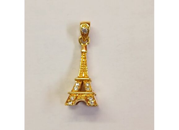 Image Pendentif Plaqué or Oxyde de zirconium