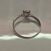 Image Bague Or gris Oxyde de zirconium