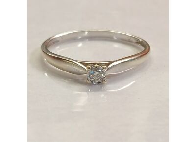 Image Bague Or blanc Diamant