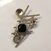 Image Broche Fantaisie Métal Cristal