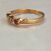 Image Bague Plaqué Or Oxydes de zirconium