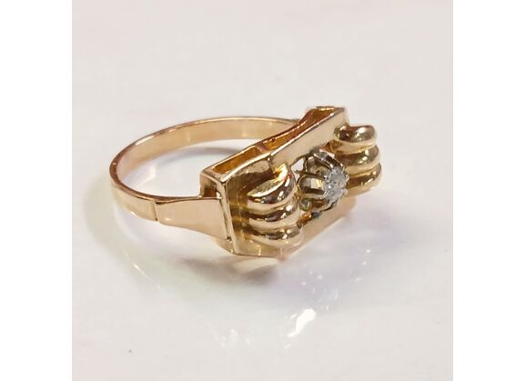 Image Bague Or jaune Diamant