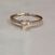 Image Bague Solitaire Or blanc Oxyde de zirconium