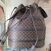 Image Sac à main CELINE Cuir Monogramme noir et marron