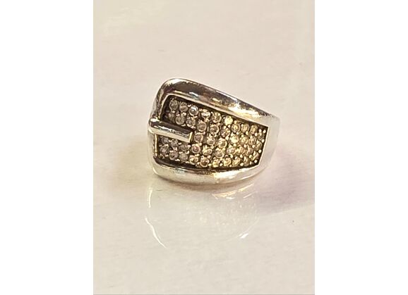 Image Bague Argent Oxydes de zirconium
